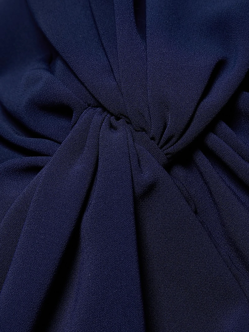 Jackie Twist-Front Cocktail Dress