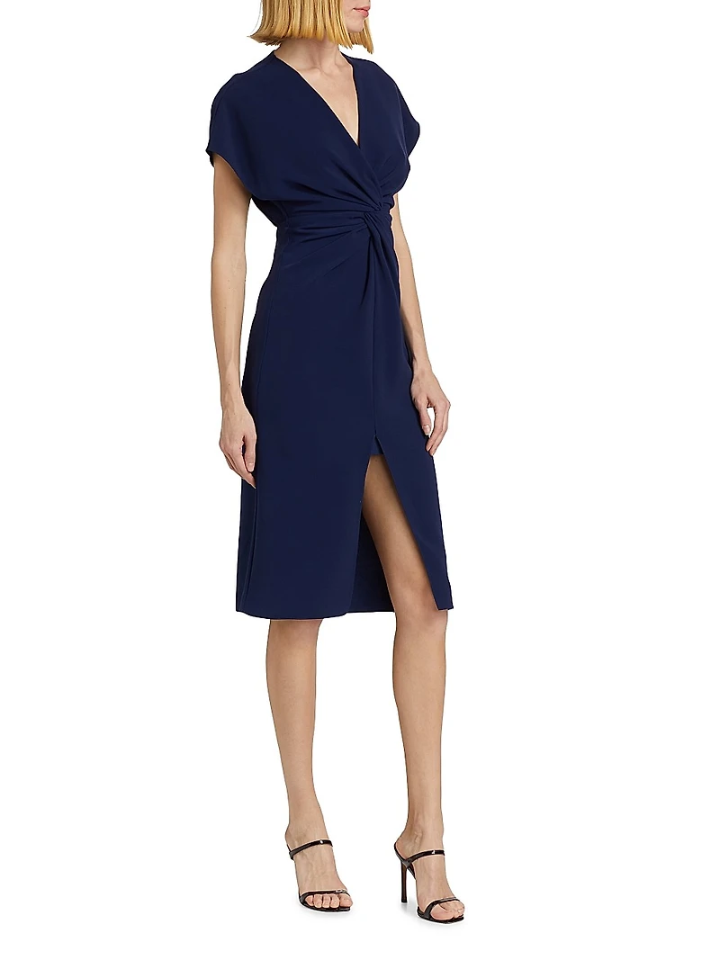 Jackie Twist-Front Cocktail Dress