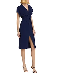 Jackie Twist-Front Cocktail Dress