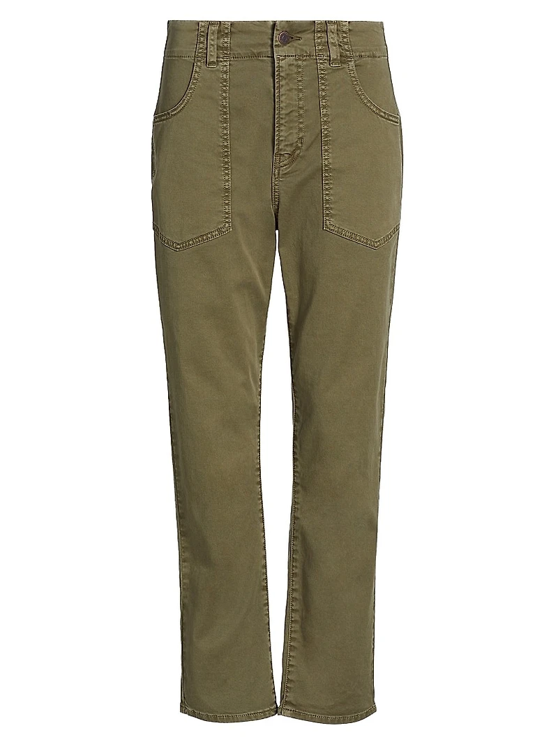 Arya Cotton-Blend Straight-Leg Cargo Pants