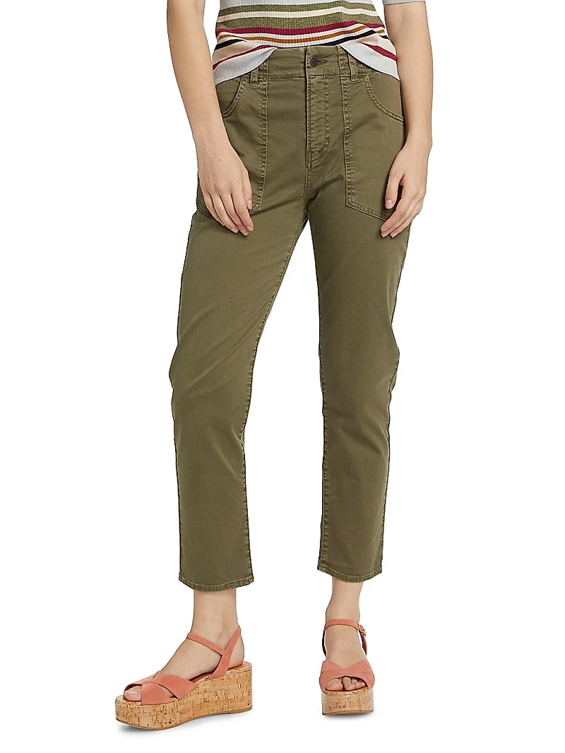Arya Cotton-Blend Straight-Leg Cargo Pants
