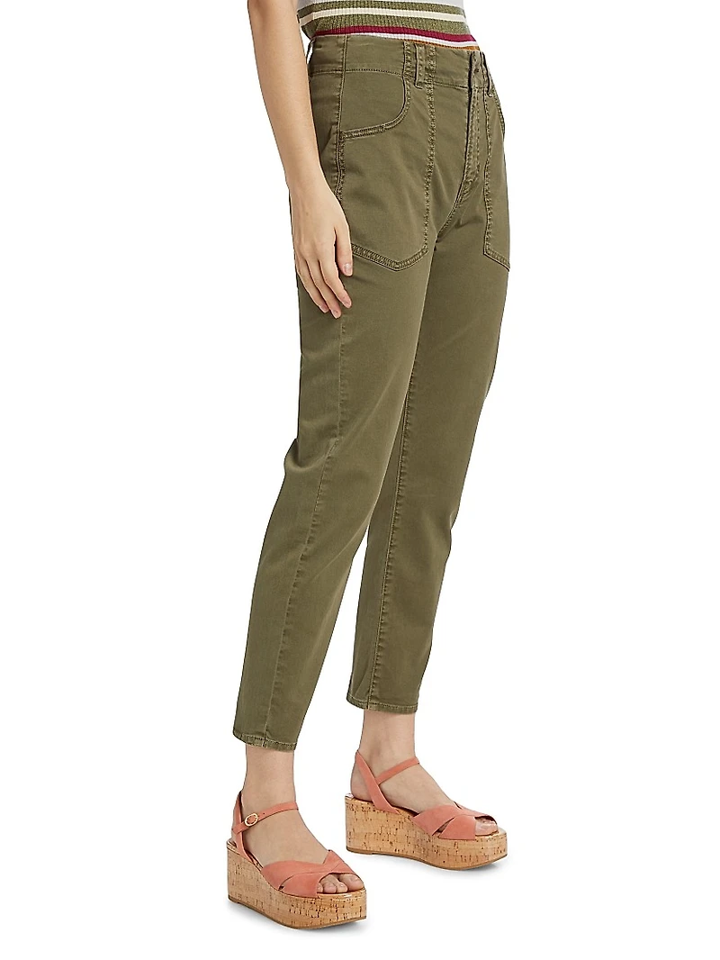 Arya Cotton-Blend Straight-Leg Cargo Pants