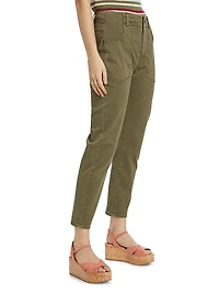 Arya Cotton-Blend Straight-Leg Cargo Pants
