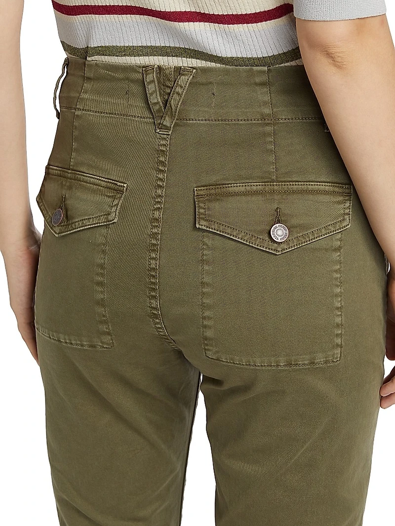 Arya Cotton-Blend Straight-Leg Cargo Pants