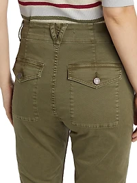 Arya Cotton-Blend Straight-Leg Cargo Pants