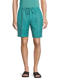 Cotton-Blend Drawstring Shorts