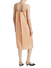 Holly Crinkled Shift Midi-Dress