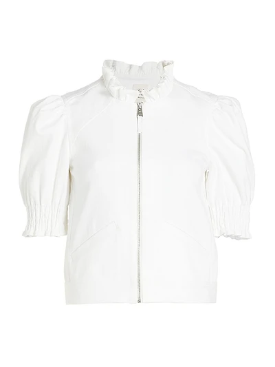 Anabella Ruffled Zip Jacket