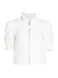 Anabella Ruffled Zip Jacket