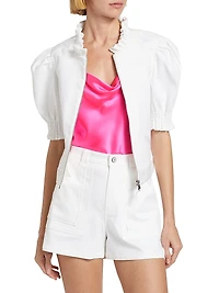 Anabella Ruffled Zip Jacket