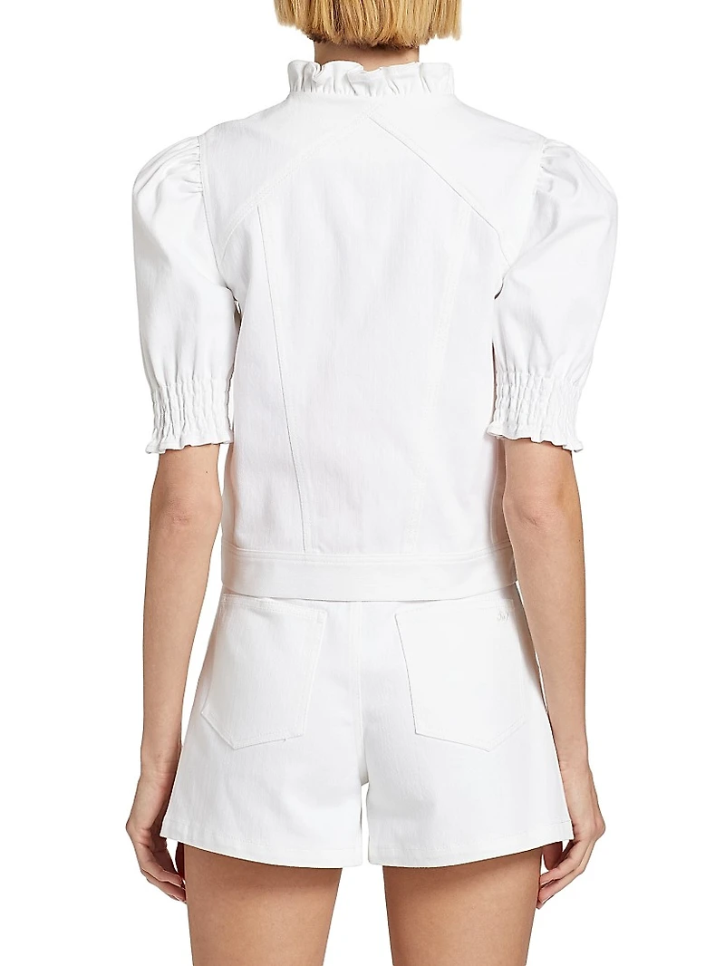 Anabella Ruffled Zip Jacket