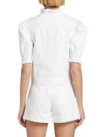 Anabella Ruffled Zip Jacket