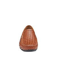 Baldwin Woven Leather Driving Loafers