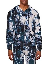 Jibe Tie-Dye Cotton Hoodie