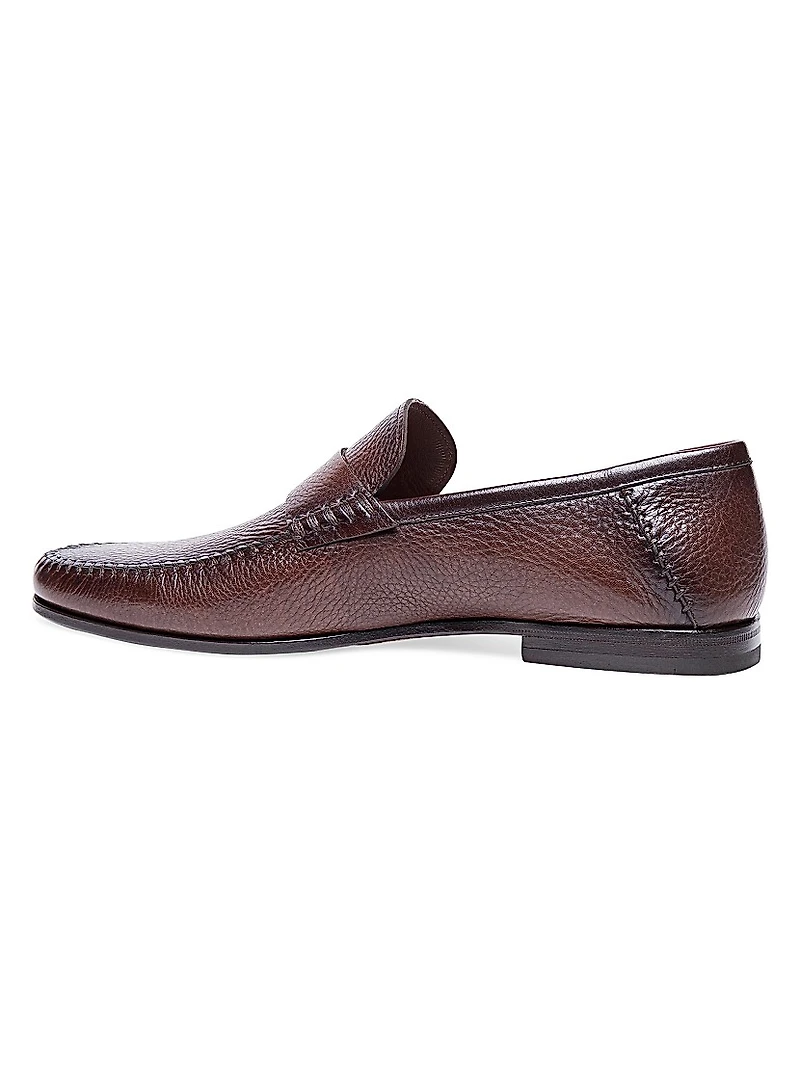 Paine Tumbled Leather Loafers
