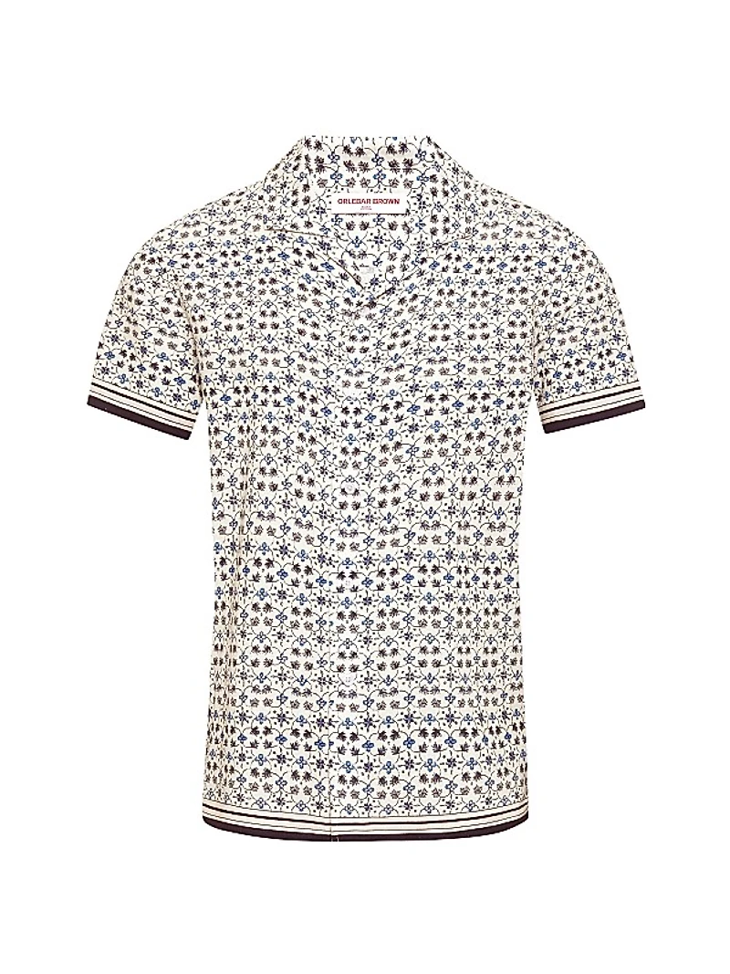 Hibbert Floral Linen & Cotton-Blend Camp Shirt