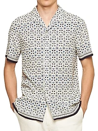 Hibbert Floral Linen & Cotton-Blend Camp Shirt