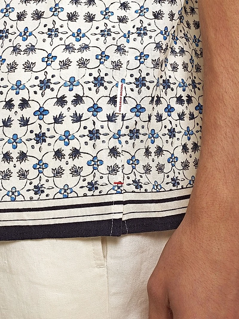 Hibbert Floral Linen & Cotton-Blend Camp Shirt