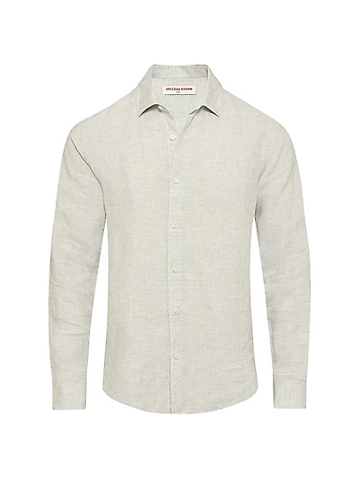 Giles Linen Button-Front Shirt