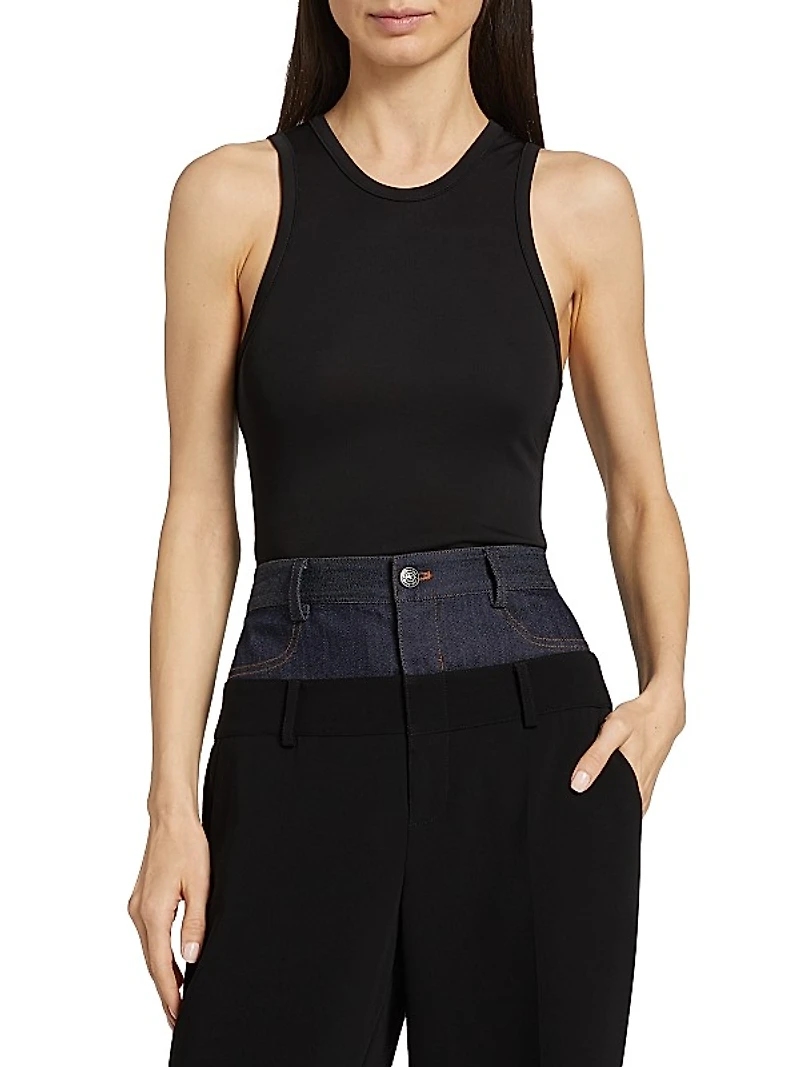 Lizzie Ribbed Jersey Tank