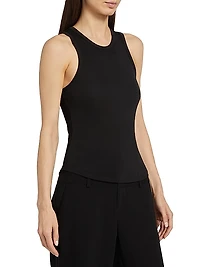 Lizzie Ribbed Jersey Tank