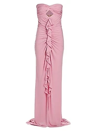 Jenna Strapless Ruffled Gown