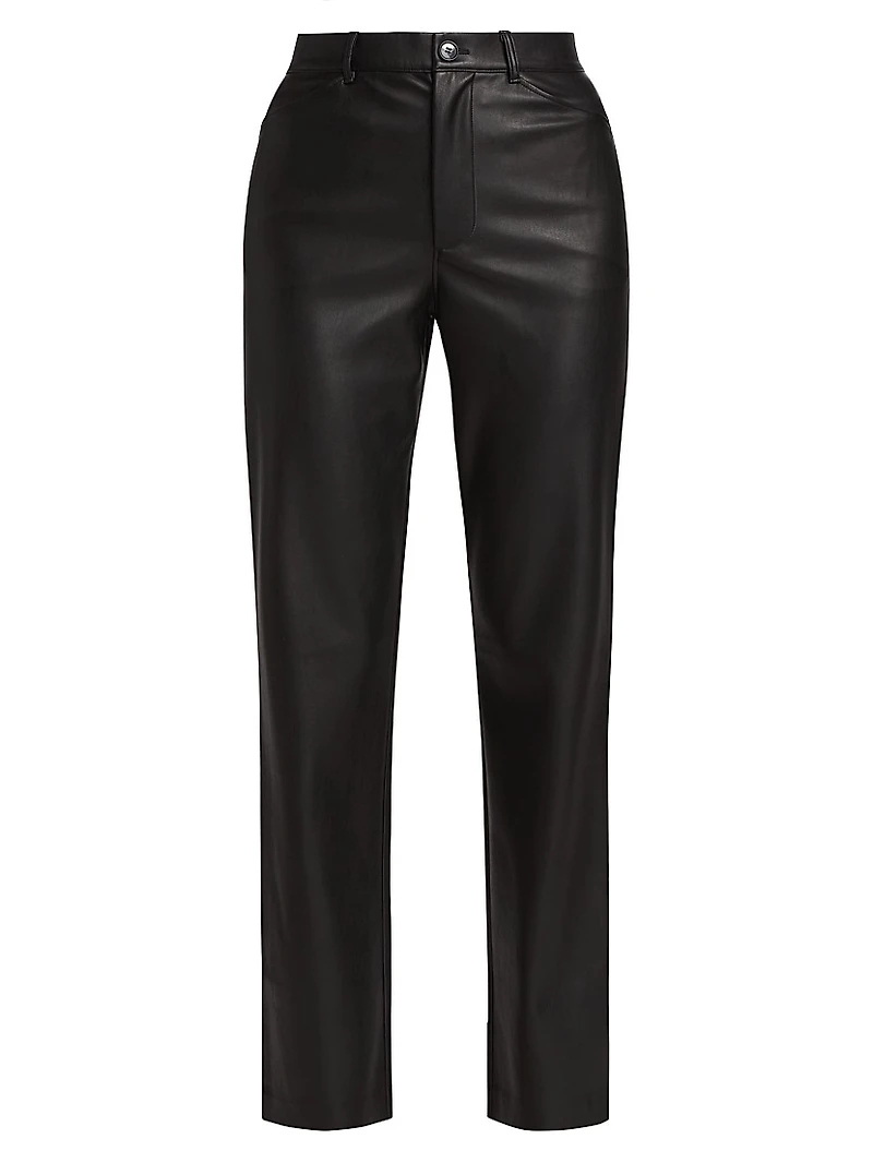 Faux Leather Slim Pants