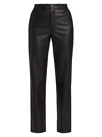 Faux Leather Slim Pants