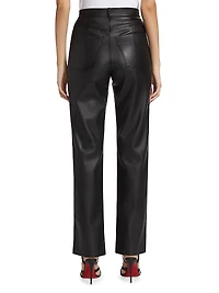 Faux Leather Slim Pants