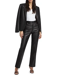 Faux Leather Slim Pants