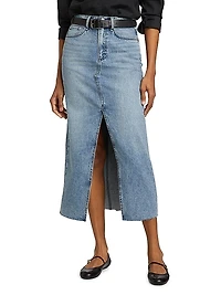 Clara Five-Pocket Midi-Skirt