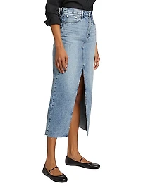 Clara Five-Pocket Midi-Skirt