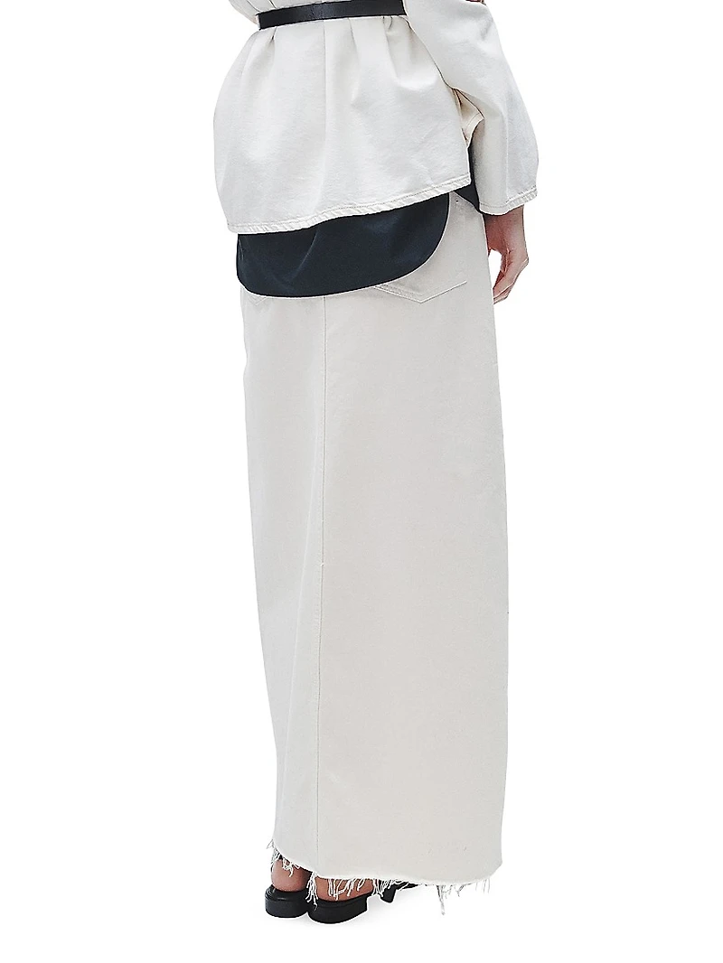 Avery Denim Maxi Skirt