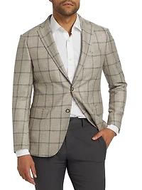COLLECTION Plaid Wool-Blend Sportcoat