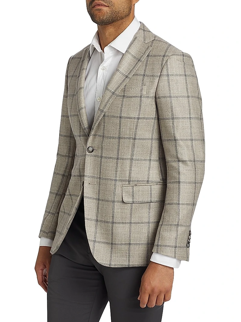 COLLECTION Plaid Wool-Blend Sportcoat