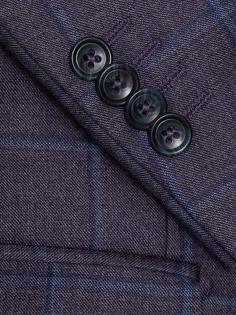 COLLECTION Plaid Stretch Wool Sport Coat