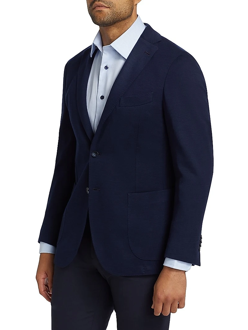 COLLECTION Wool Compact Knit Sport Coat