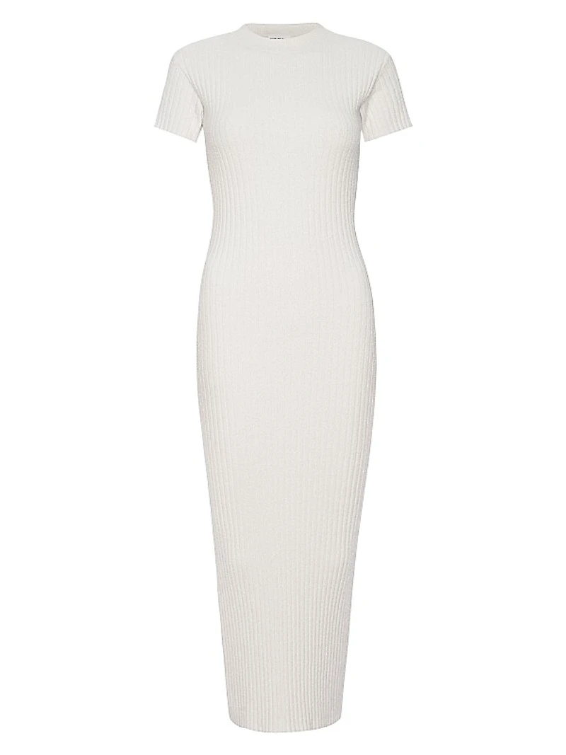 Terry Rib-Knit Body-Con Dress
