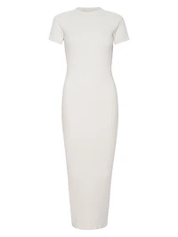 Terry Rib-Knit Body-Con Dress
