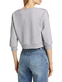 Mos Under Donna-Velmar Crewneck Crop Sweatshirt