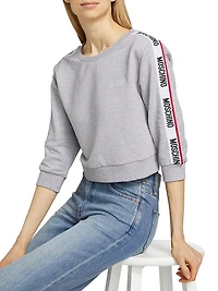 Mos Under Donna-Velmar Crewneck Crop Sweatshirt