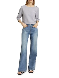 Mos Under Donna-Velmar Crewneck Crop Sweatshirt