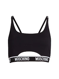 Logo-Banded Sports Bra