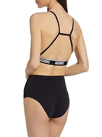 Logo-Banded Sports Bra