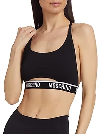 Logo-Banded Sports Bra