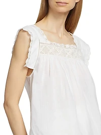 Aphra Lace-Trim Top