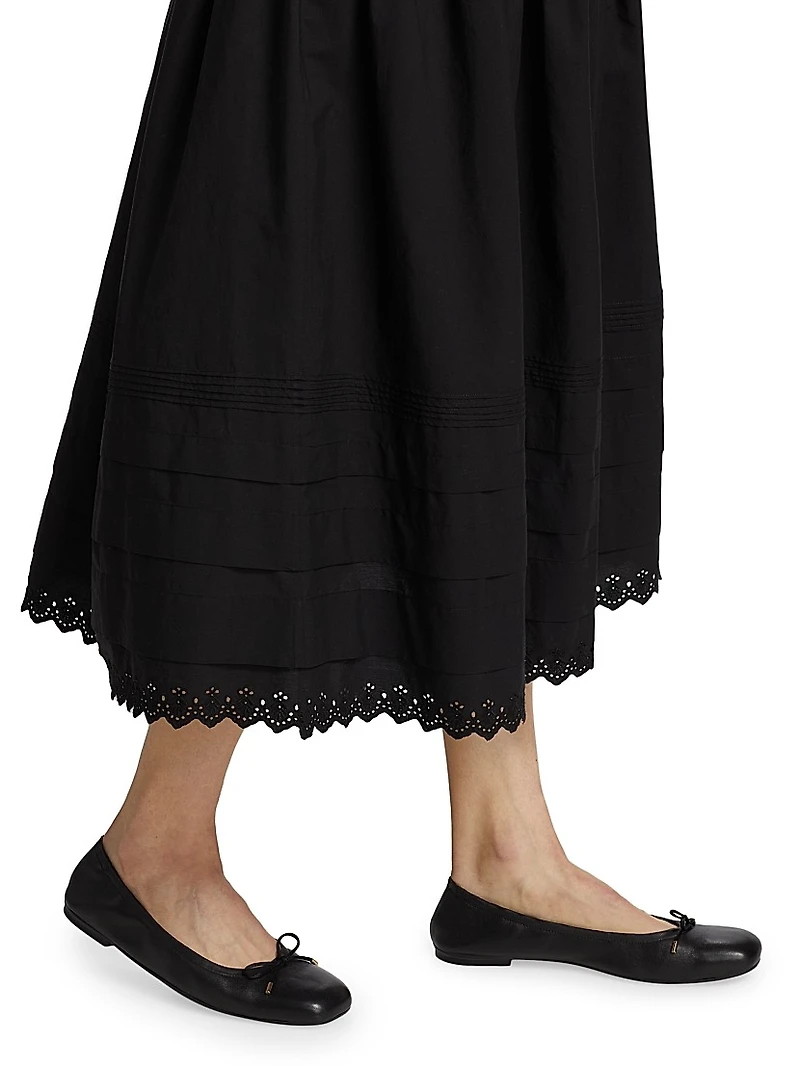 Sebastiane Cotton Midi-Skirt