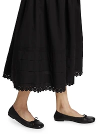 Sebastiane Cotton Midi-Skirt