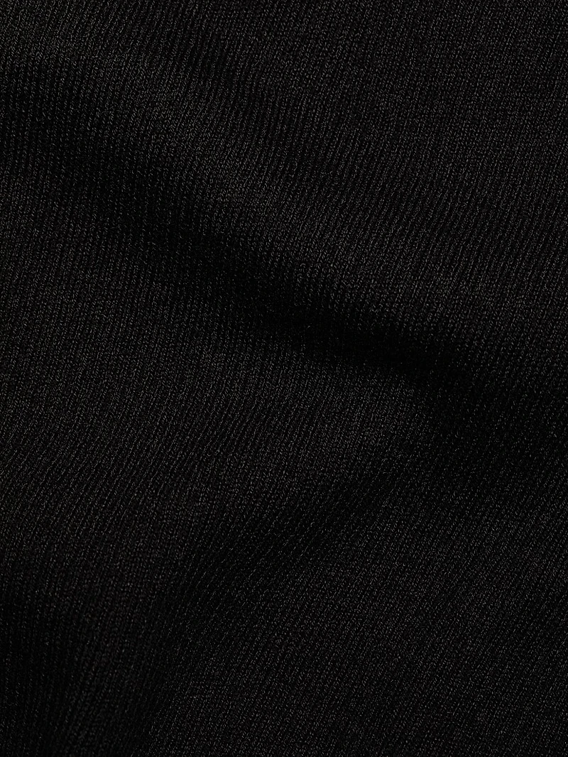 Italia Rib-Knit V-Neck Sweater