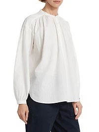 Neville Cotton Long-Sleeve Blouse